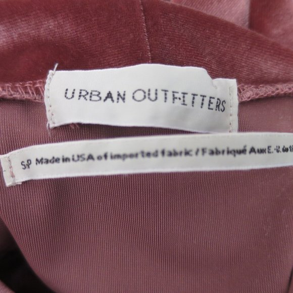 UO Dusty Pink Velvet Turtleneck Mini Dress S - Picture 10 of 11